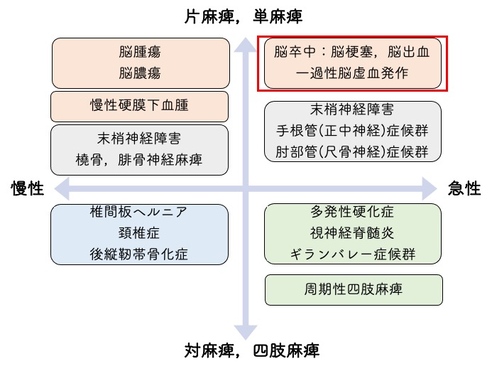 代表的な脳の病気
